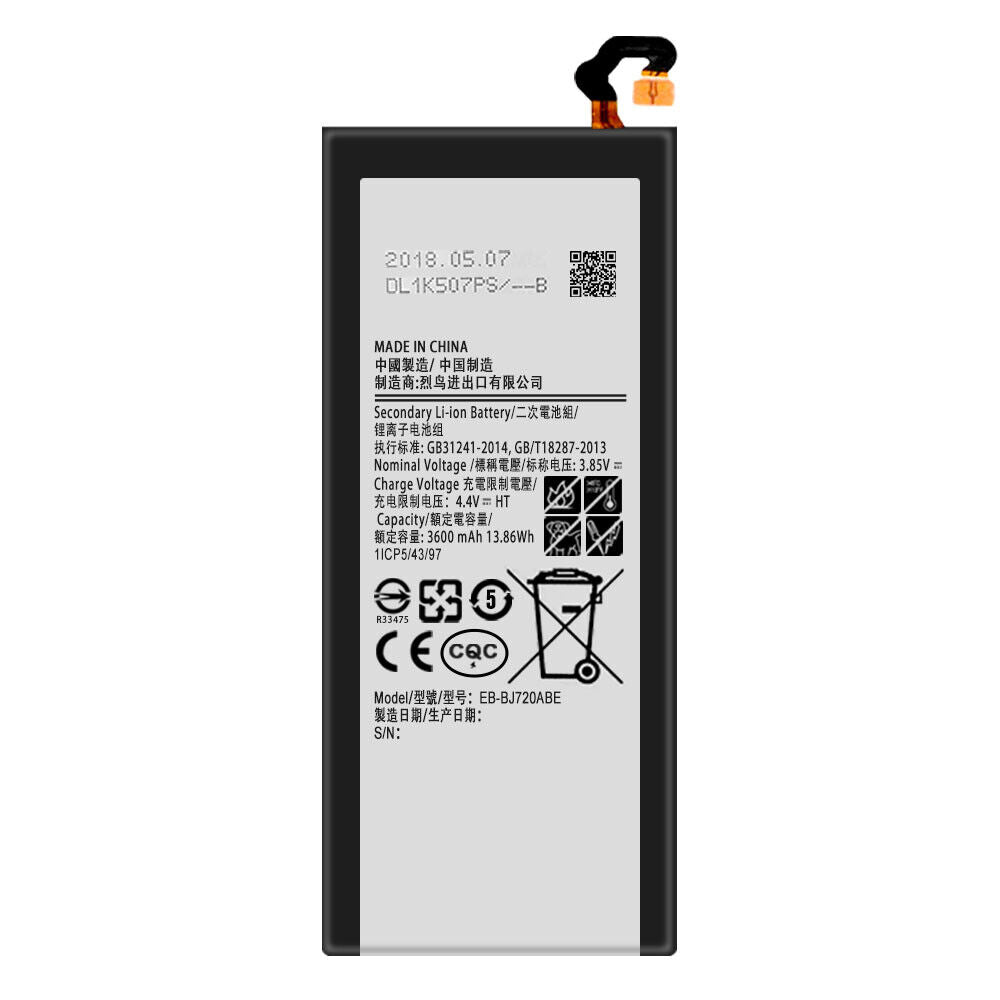 Batterie de remplacement pour Samsung Galaxy A7 2017 (A720), EB-BA720ABE EB-BJ720ABA Batterie de remplacement pour Samsung Galaxy A7 2017 (A720), EB-BA720ABE EB-BJ720ABA